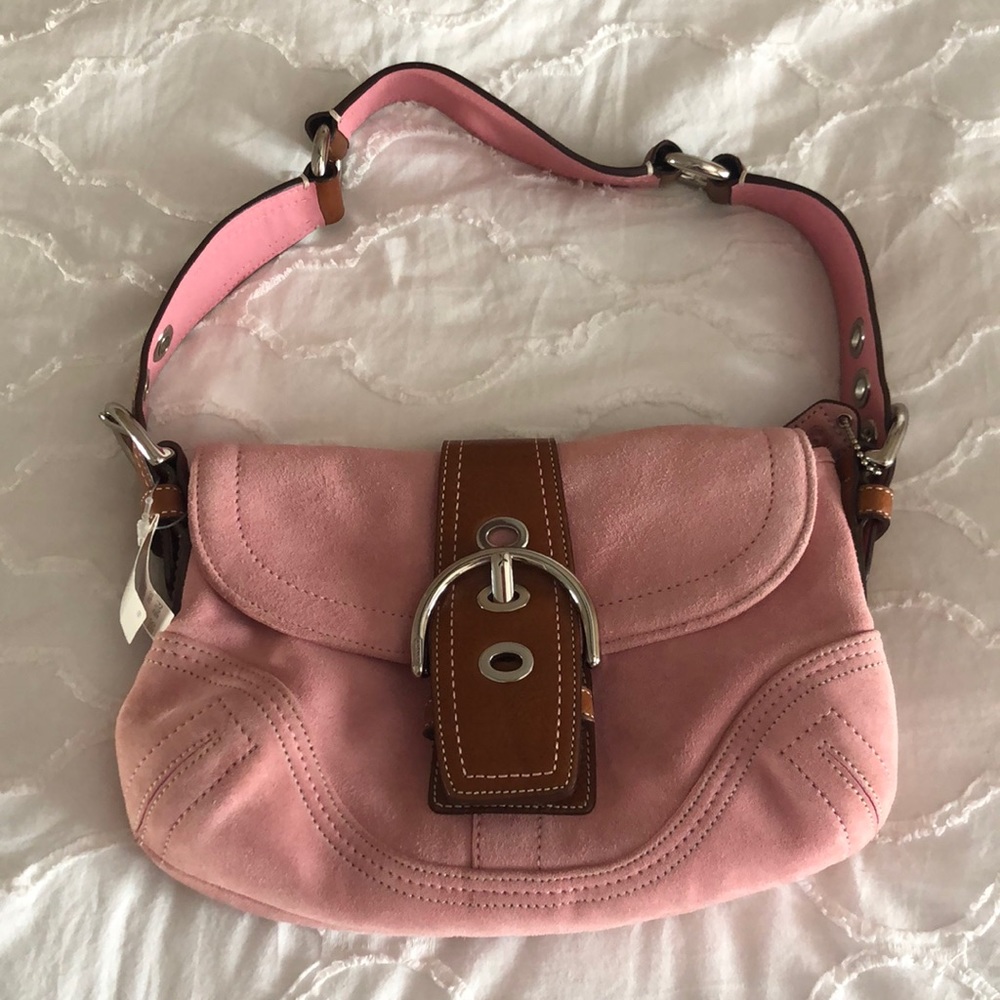 Coach Suede Leather Purse